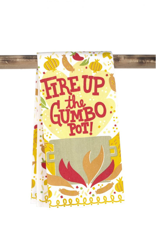 Kitchen Towel – Fire up the Gumbo Pot